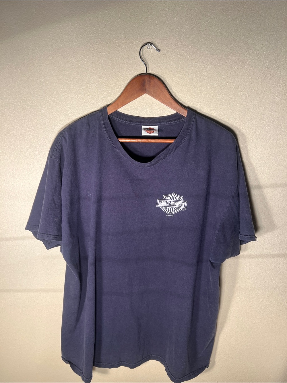 Vintage Harley-Davidson Navy Short-Sleeve Logo Tee
